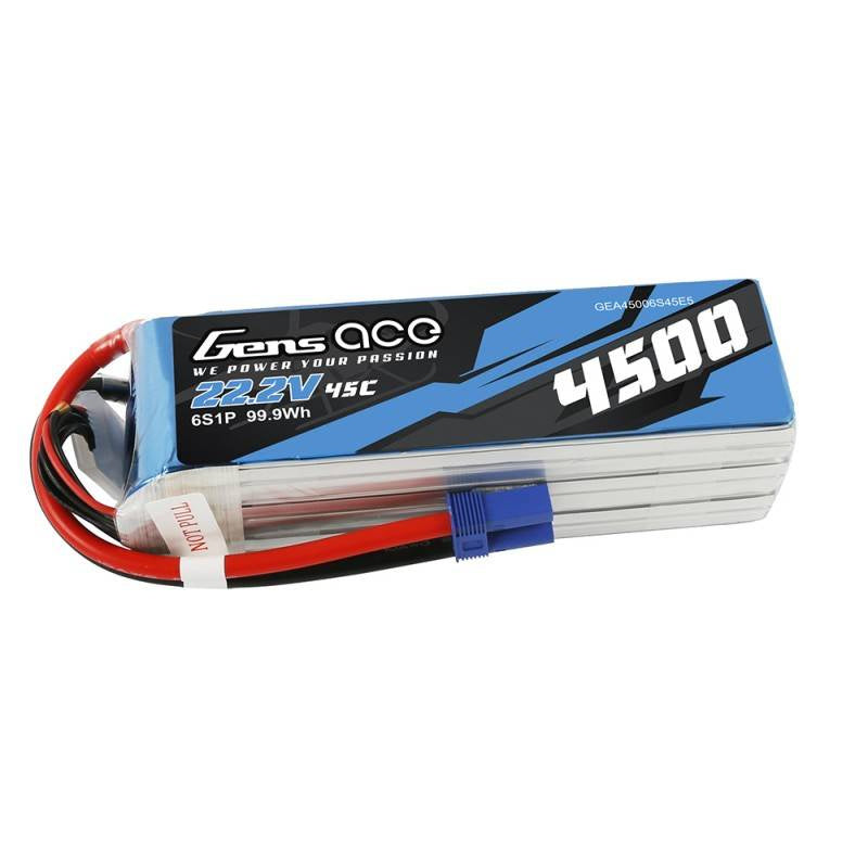 Batterie Gens Ace 4500mAh 22,2V 45C 6S1P
