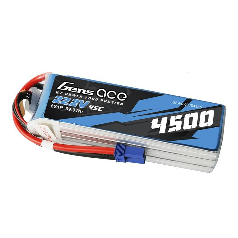 Batterie Gens Ace 4500mAh 22,2V 45C 6S1P
