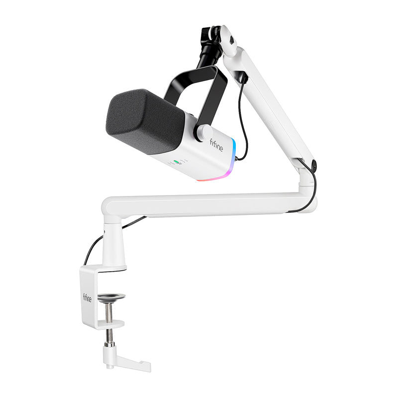 Fifine TAM8W dynamic microphone (white) - Image 1