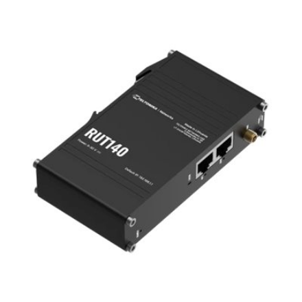 Ethernet Router | RUT140 | 802.11n | 10/100 Mbit/s | Ethernet LAN (RJ-45) ports 1 | Mesh Support Yes | MU-MiMO No | No m