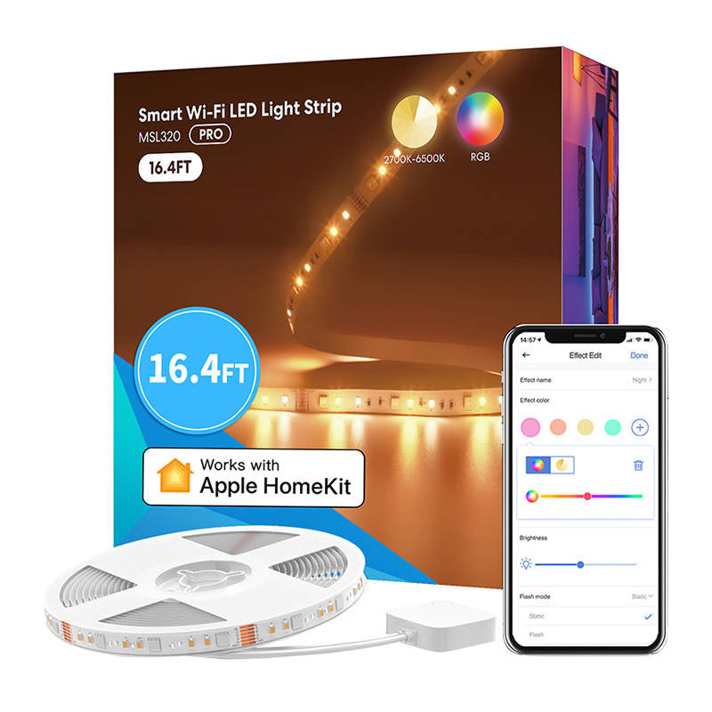 Smart WiFI LED Strip with RGBWW Meross MSL320 (5 meter) HomeKit - Product Image 2