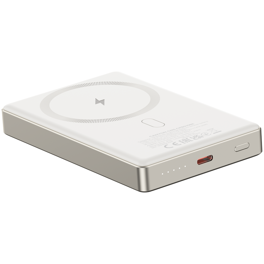 CANYON power bank OnPower 510 slim Magnetic 10000 mAh PD20W Beige