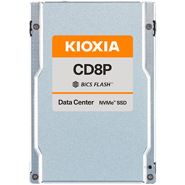 SSD Data Center Read Intensive KIOXIA CD8P-R 7.68TB PCIe Gen5 Single-port (128GT/s) NVMe 2.0, BiCS Flash TLC, 2.5" 15mm U.2,