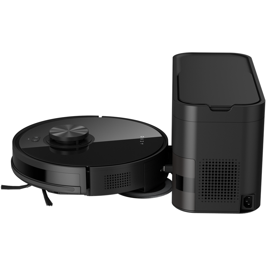 Robot Cleaner w/Dust Collector, black, 2in1 and dust tank, 4000pa, 3200mAh battery — AENO