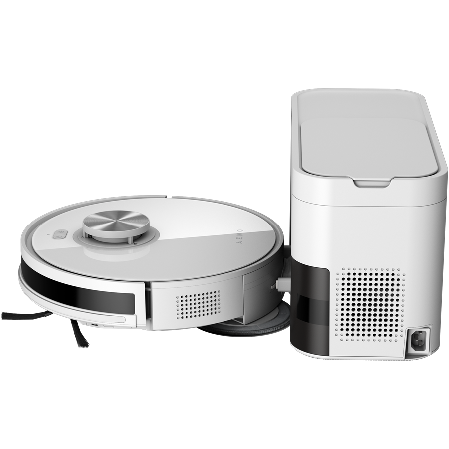 Robot Cleaner w/Dust Collector, white, 2in1 and dust tank, 4000pa, 3200mAh battery — AENO