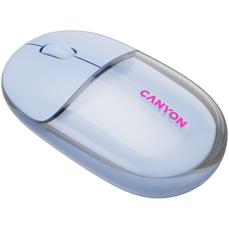CANYON mouse OnClick 24 BT/ Wireless Transparent/Blue