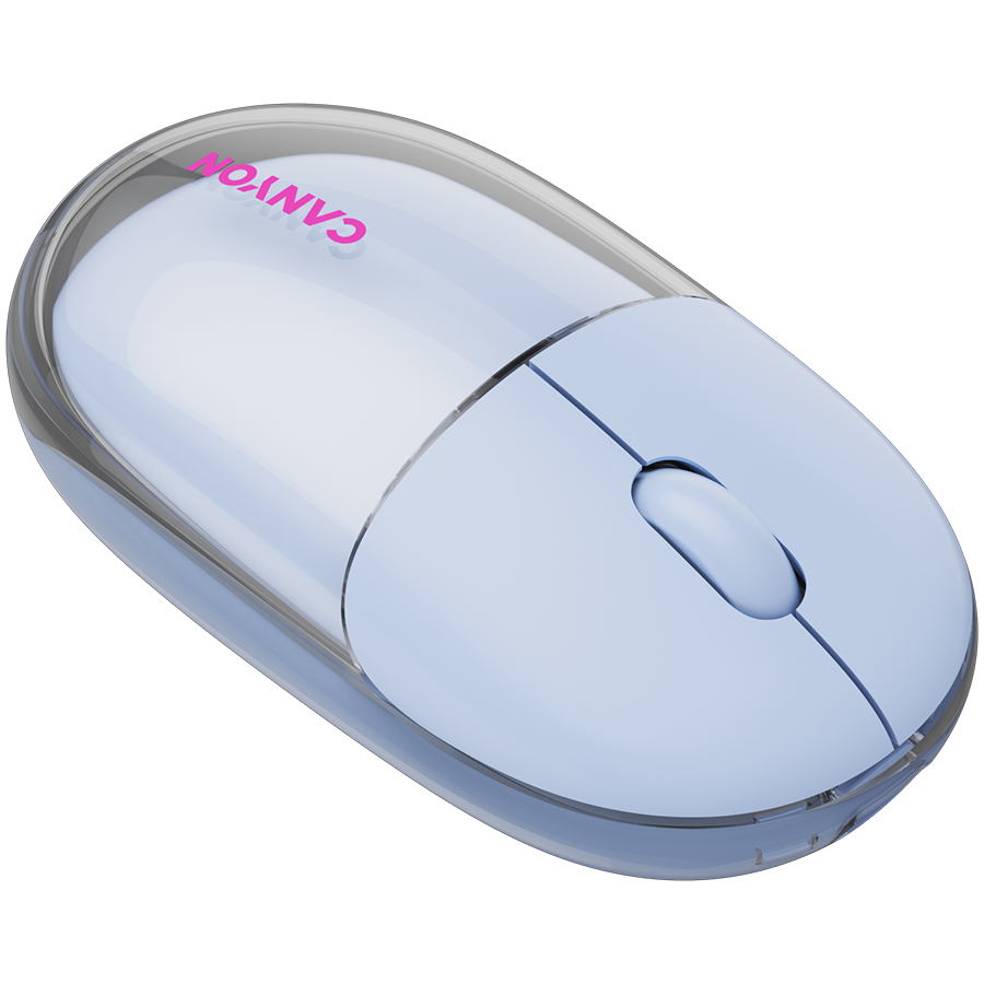 CANYON mouse OnClick 24 BT/ Wireless Transparent/Blue