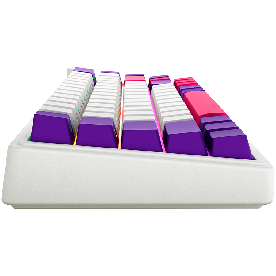 LORGAR KBP70MW, Wireless 65% Mechanical Gaming Keyboard Pro, White, EN layout