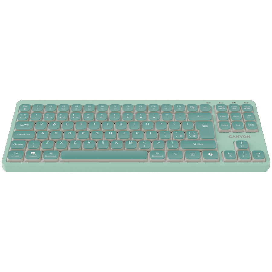 CANYON Keyboard OnType 10 Low Profile EN Wired Green