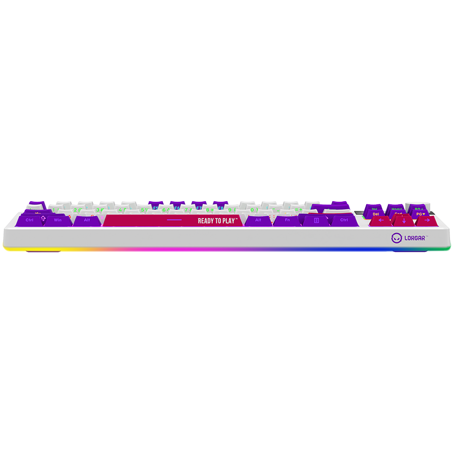 LORGAR KBP70TKLW, Wireless TKL Mechanical Gaming Keyboard Pro, White, EN layout