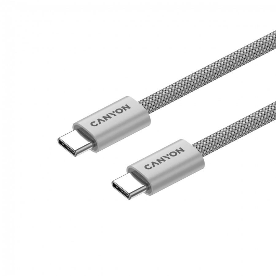 CANYON cable OnWire 60MG C-C 60W Magnet Braided 1m Light Grey