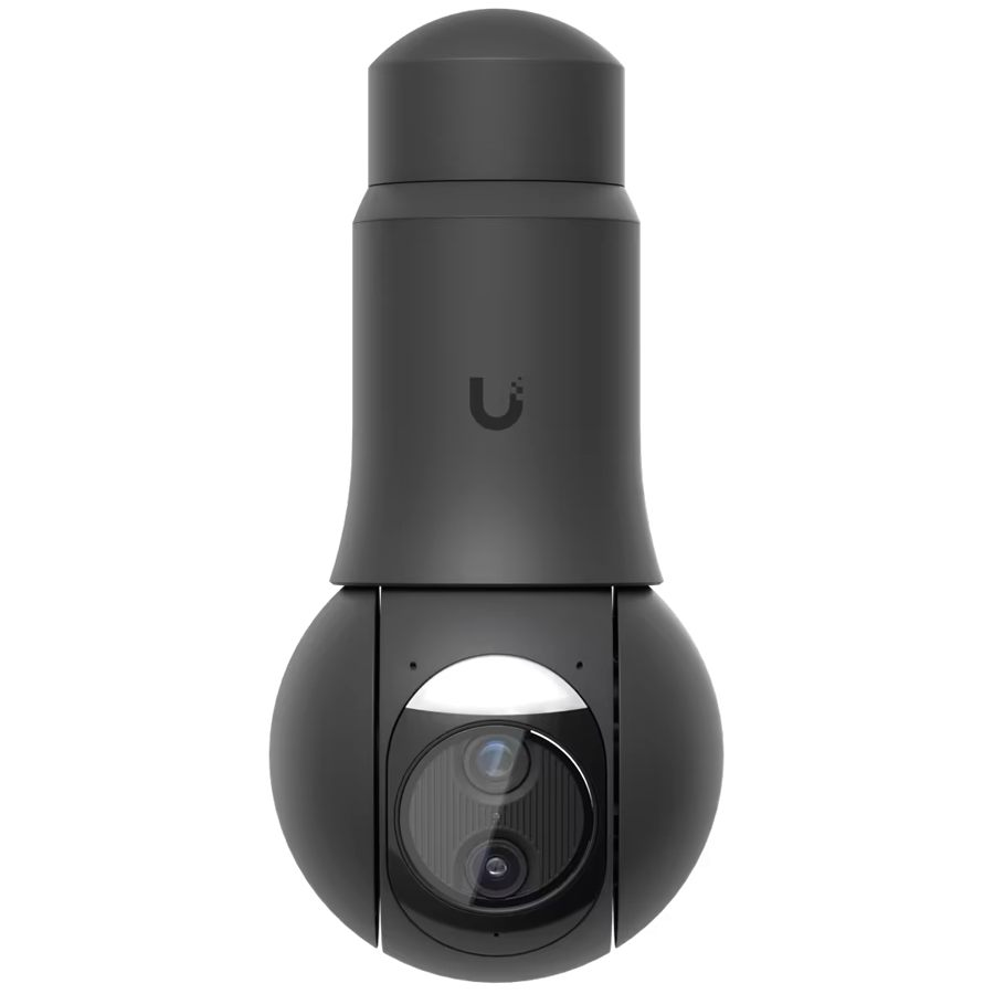 Ubiquiti UVC-G6-PTZ-B All-weather, 4K dual-lens camera with 10x hybrid zoom, 1/1.8" 8MP image sensor, Multi-TOPS AI Engine, a