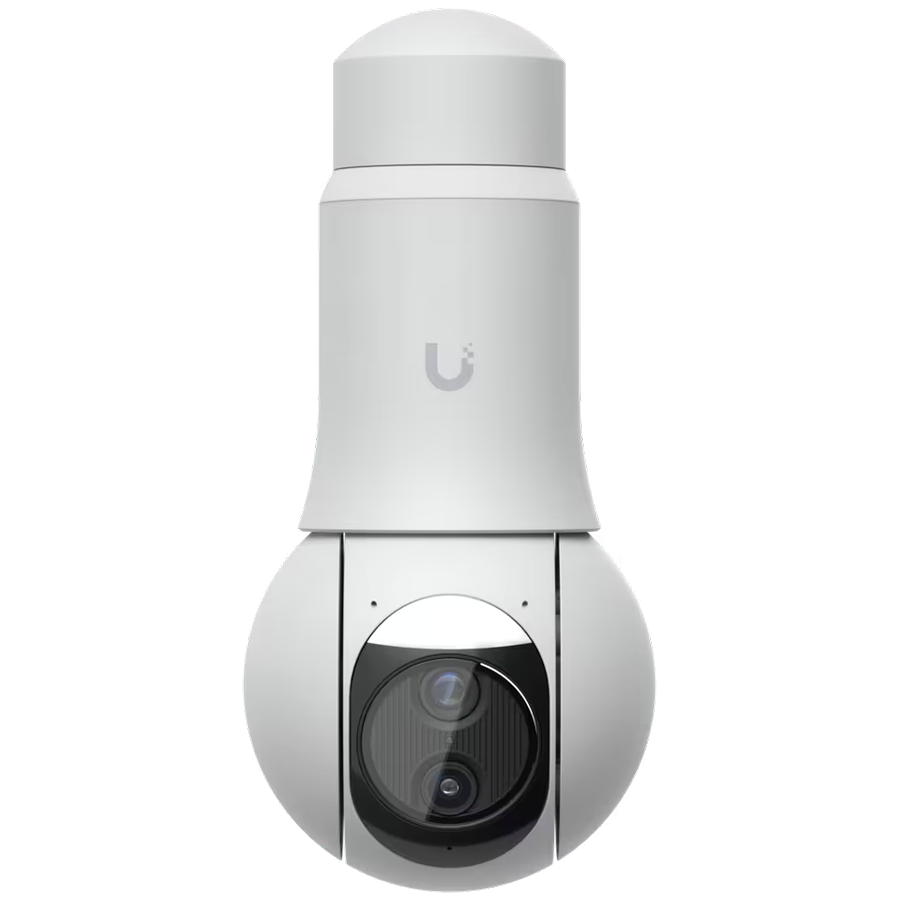 Ubiquiti UVC-G6-PTZ-W All-weather, 4K dual-lens camera with 10x hybrid zoom, 1/1.8" 8MP image sensor, Multi-TOPS AI Engine, a