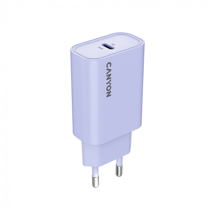 CANYON charger OnCharge 30CL Max Power 30W 1xPD EU Purple