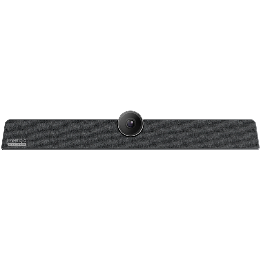 Prestigio Solutions Video Conferencing Collaboration Bar Alpha: UHD, 12MP, 6 mic, 8m (Range), Connection via USB Type-C or AU