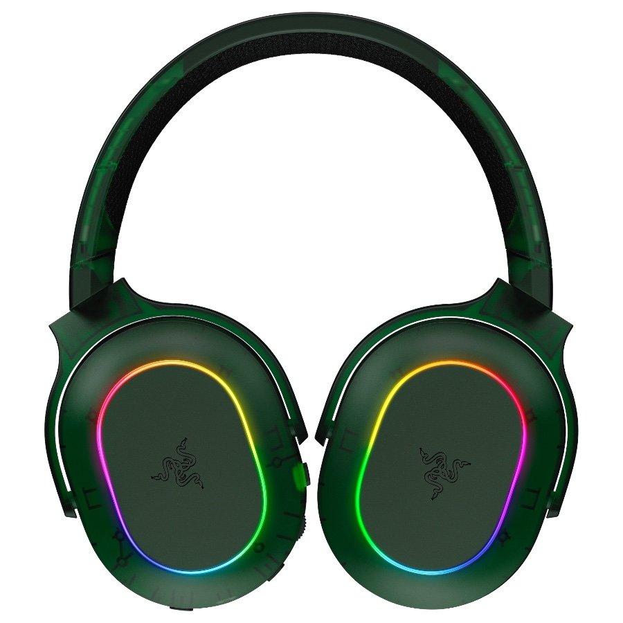 Razer Barracuda X Chroma Phantom Green Edition, Gaming Headset, Black, Oval Ear Cushions, 2.4 GHz Wireless / Bluetooth, Breat