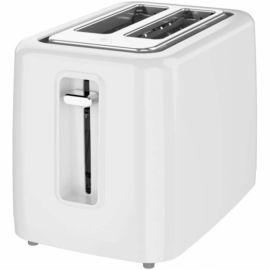 Electric Toaster, White, 220-240V, 50-60Hz, 780-930W, 2 slots, 3 modes, 7 browning levels — AENO