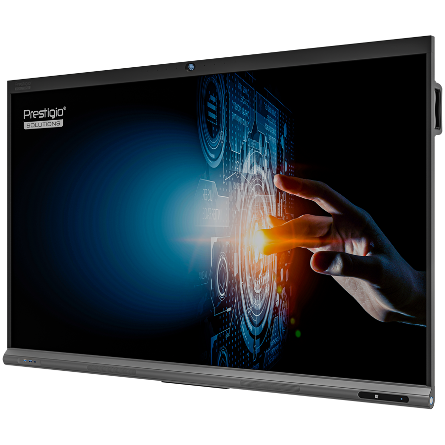 PRESTIGIO SOLUTIONS Multiboard 86" Light+ Series UHD 4K, Android 11, Wi-Fi, 40TP, NFC, Camera, touch pen