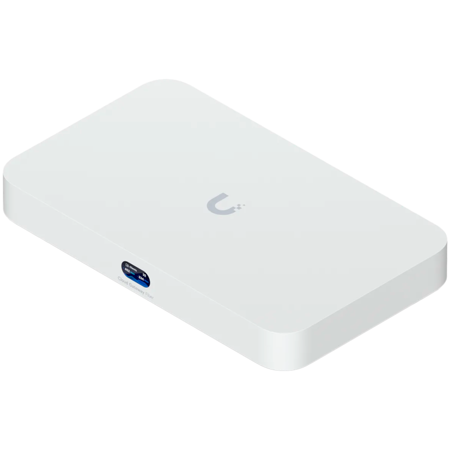 Ubiquiti UniFi UCG-Fiber-EU Desktop 10G Cloud Gateway with integrated PoE switch, Includes full UniFi application suite for d