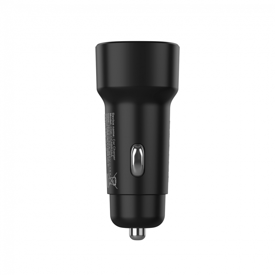 CANYON car charger OnDrive 24 24W 2xUSB-A Black