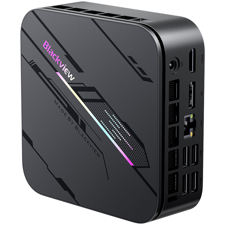 Blackview miniPC MP100 Pro i5-12450H up to 4,4HGz 16/1Tb WiFi 6 BT 5.2 LAN RJ45 USB 3.1Gen1x4 USB 3.1Gen2x2 TypeC PDx1 HDMI D
