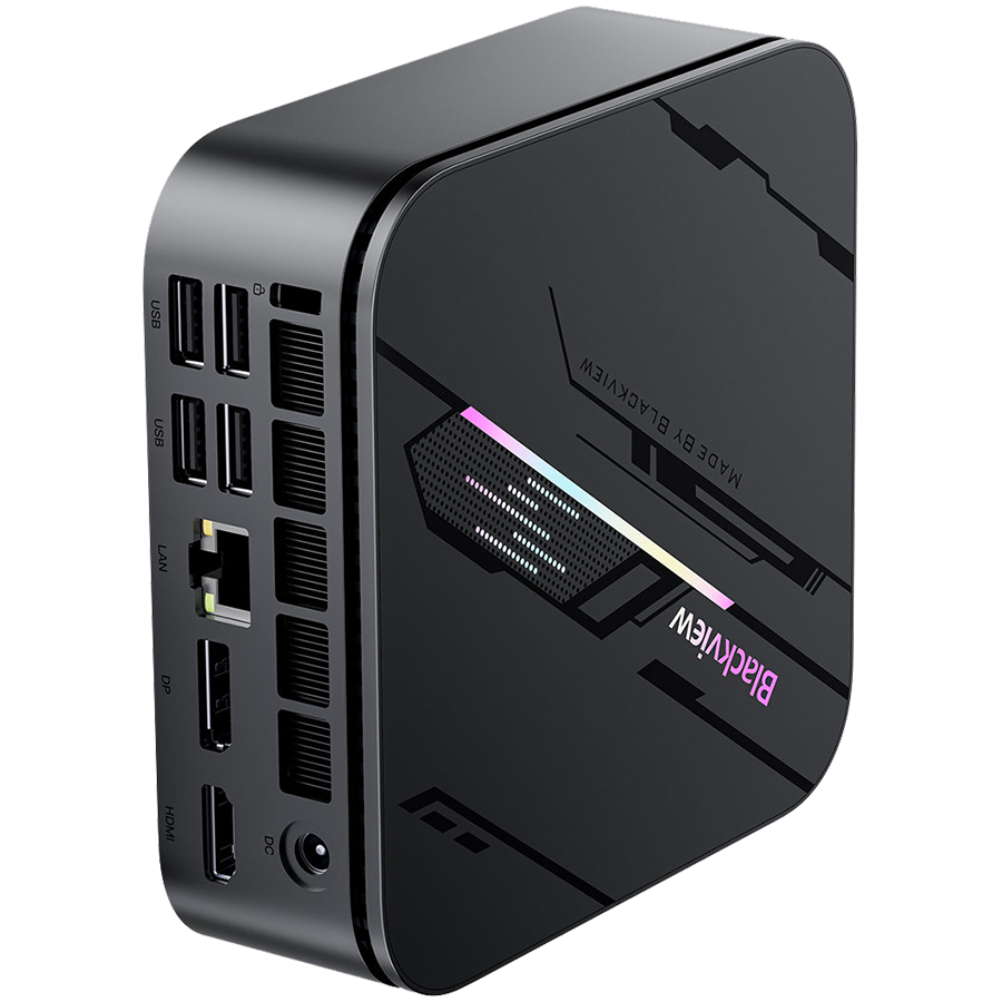 Blackview miniPC MP100 Pro i5-12450H up to 4,4HGz 16/1Tb WiFi 6 BT 5.2 LAN RJ45 USB 3.1Gen1x4 USB 3.1Gen2x2 TypeC PDx1 HDMI D