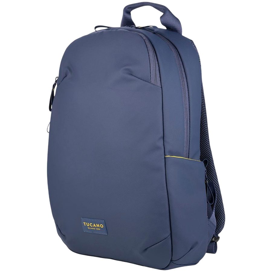 The Laser backpack for 15.6'' laptops and 16'' MacBooks, made from water-resistant resin-coated fabric obtained from recycled