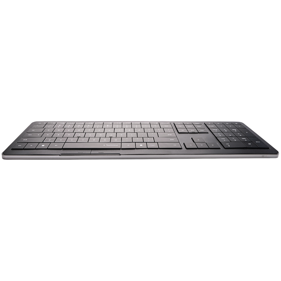 CLEVETURA CLVX 1 Touch-On-Keys AI Wireless Keyboard, ANSI US Windows Layout, Scissor Switches, Aluminum Chassis, Interactive