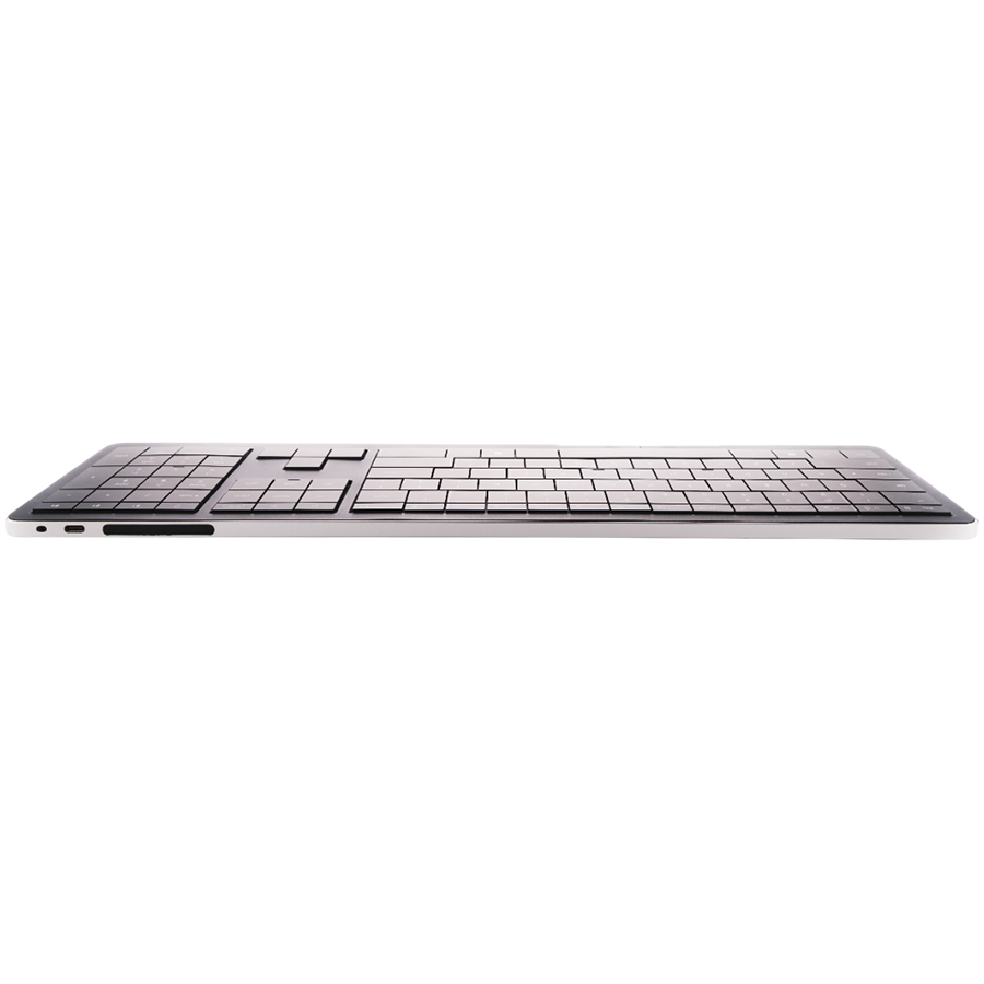 CLEVETURA CLVX 1 Touch-On-Keys AI Wireless Keyboard, ANSI US Windows Layout, Scissor Switches, Aluminum Chassis, Interactive