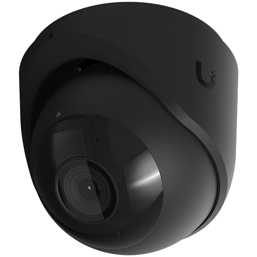 Ubiquiti UVC-G6-Turret-B Black, All-weather, tamper-resistant 4K PoE camera with a 1/1.8" 8MP image sensor, Multi-TOPs AI Eng
