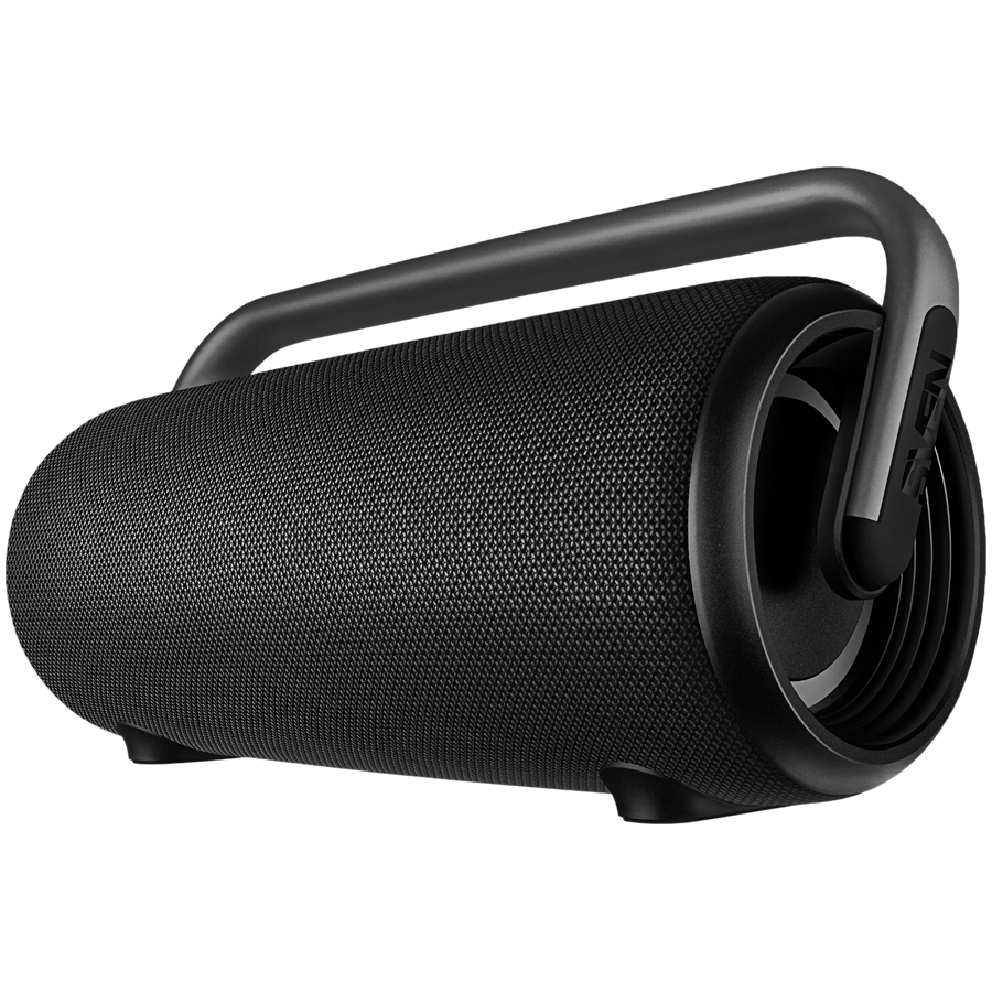 Portable speaker SVEN PS-395, black, power output 80W (RMS), TWS, Bluetooth, RGB backlight, Waterproof (IPx5), USB, Battery l