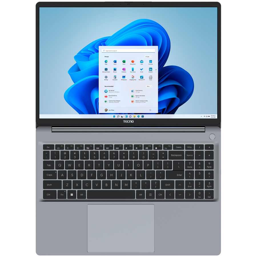 TECNO Megabook K16SAA Intel Core i9-13900HK 5.4GHz 16-inch FHD IPS 16:10 1920x1200 300nits 60Hz RAM 16Gb SSD 1Tb 70Wh 17.5 ho