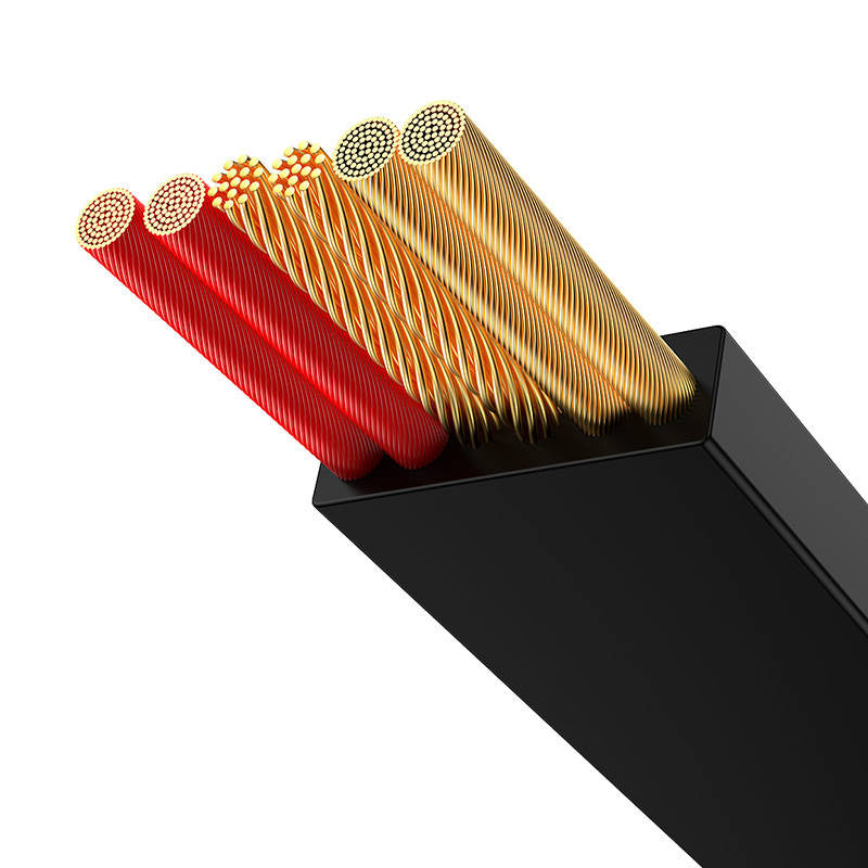 Baseus Bright Mirror 3, USB 3-in-1 cable for micro USB / USB-C / Lightning 66W / 2A 1.1m (Black) - Product Image 4