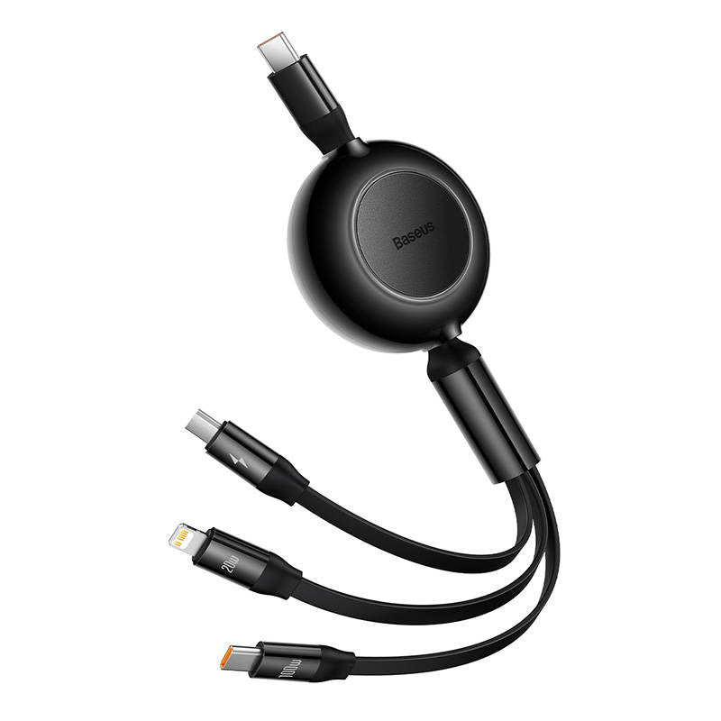 Baseus Bright Mirror 4, USB-C 3-in-1 cable for micro USB / USB-C / Lightning 100W / 3.5A 1.1m (Black) - Product Image 6