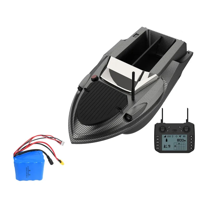 FLYTEC V080 Bait Boat with Finder + Battery - Image 1