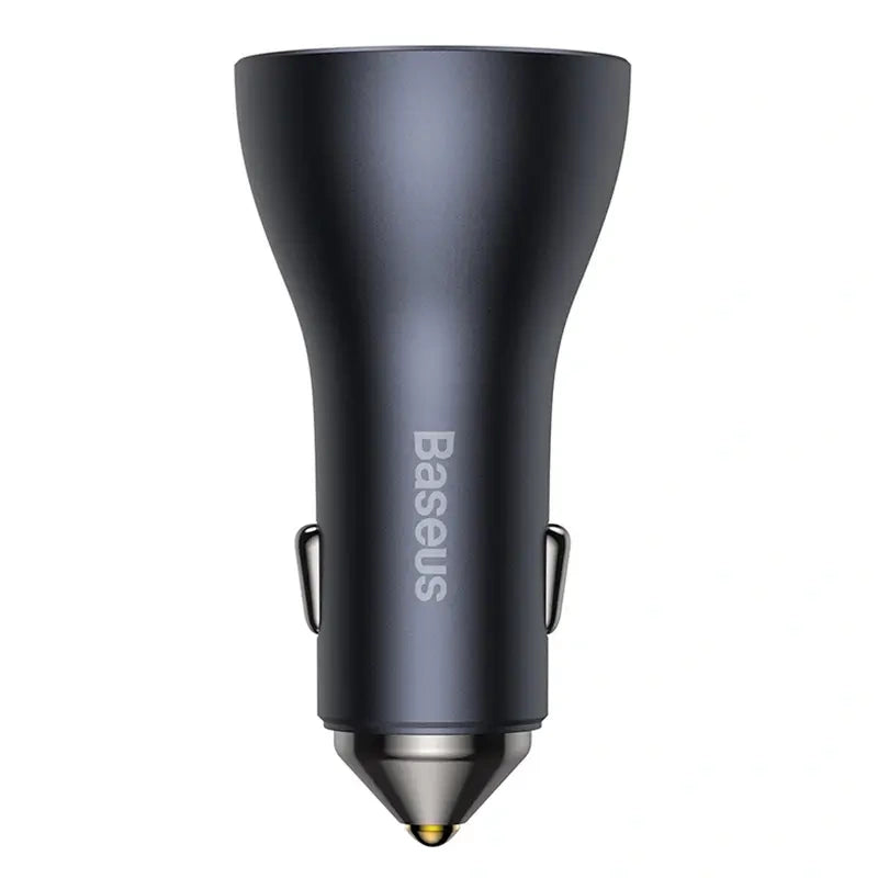 Car charger Baseus Golden Contactor Pro, 2x USB-C, 1x USB, 65W (grey) - Product Image 3