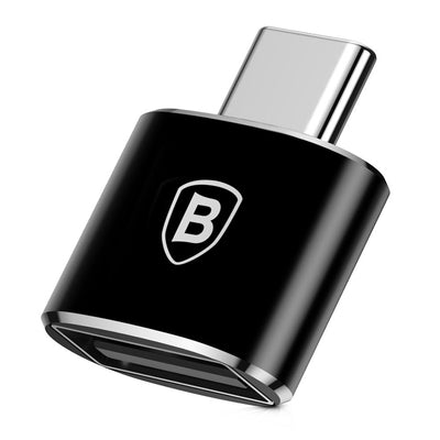 Baseus Mini USB-A to USB-C OTG Adapter - Black