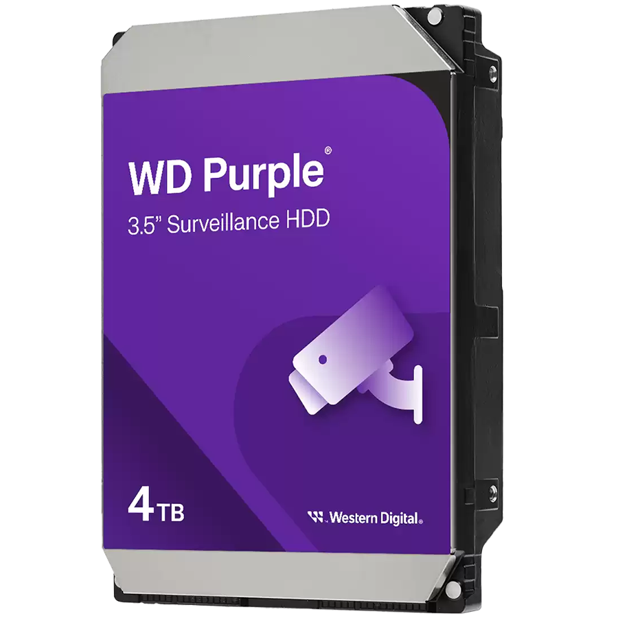 WD Purple 4TB CMR, 3.5'', 128MB, SATA 6Gbps — WESTERN DIGITAL