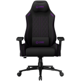 LORGAR CHA41, Ergonomic Gaming Chair Advanced, premium anti-stain fabric, Black/purple