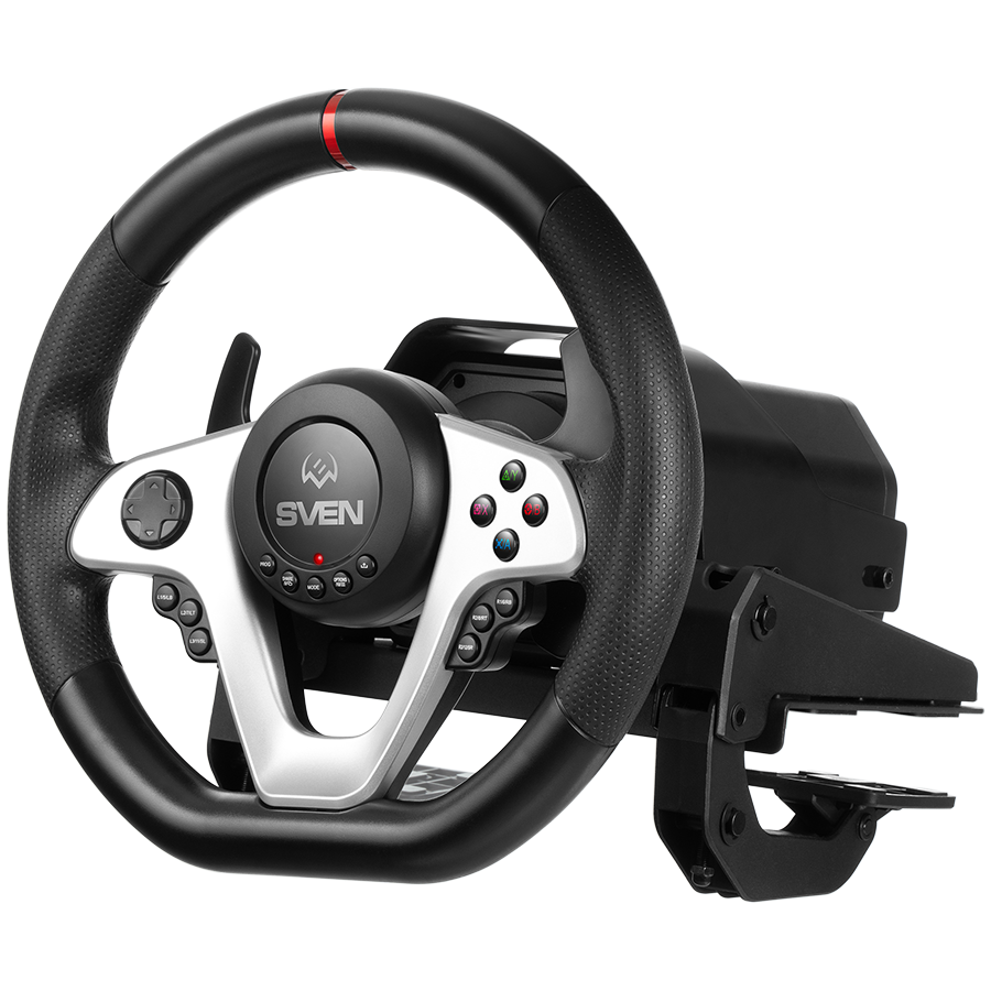 Steering wheel SVEN GC-W1000 (pedals, gearbox, force feedback, D-pad, 17 bt, XB1/P4/PC/X-D-Inpu)
