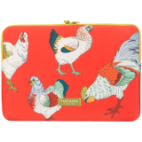 TUCANO SLEEVE SCHIZZO MacBook Air 15/ Laptop 13/ Laptop 14, FAUNA GALLINE ORANGE