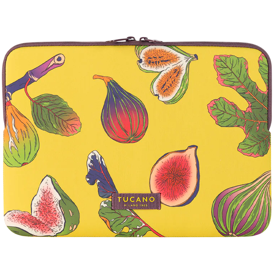 TUCANO SLEEVE SCHIZZO MacBook Air 15/ Laptop 13/ Laptop 14, FLORA FICHI ACID GREEN