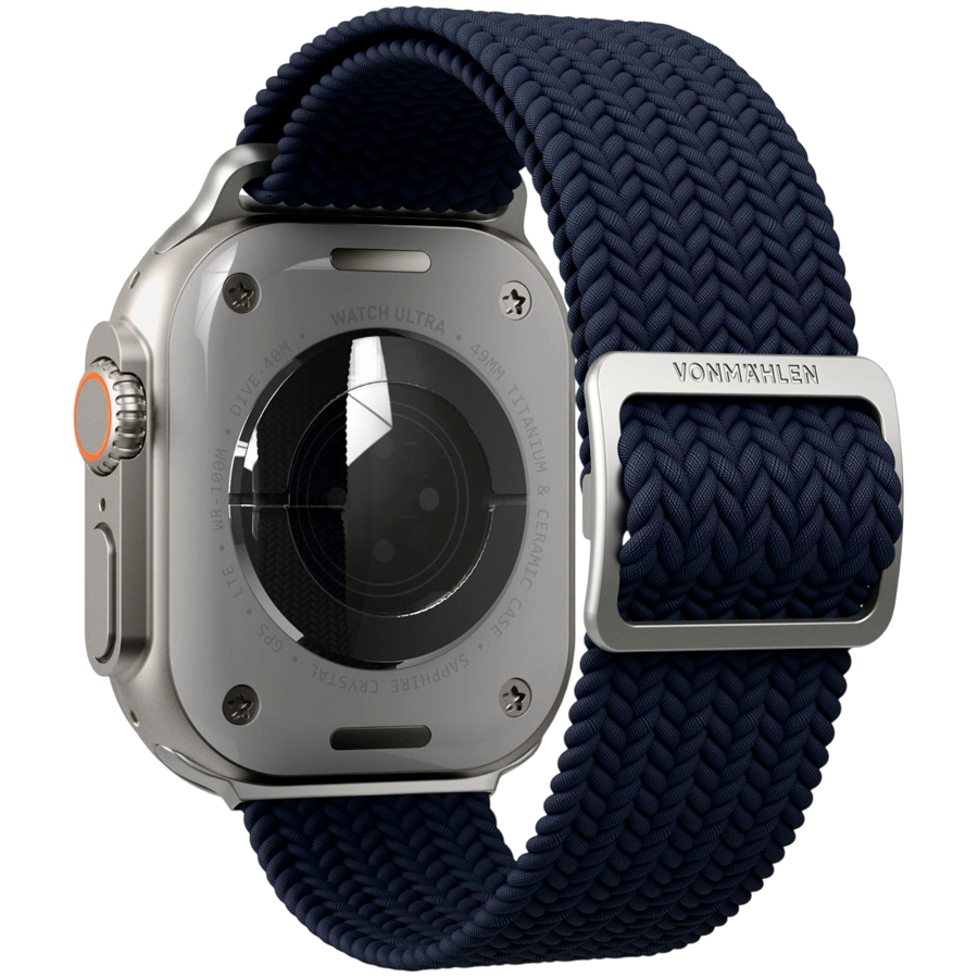 Woven Loop 44, 45, 46, 49mm One Size, Navy — VONMAHLEN