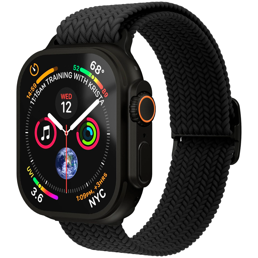 Woven Loop 44, 45, 46, 49mm One Size, All Black — VONMAHLEN