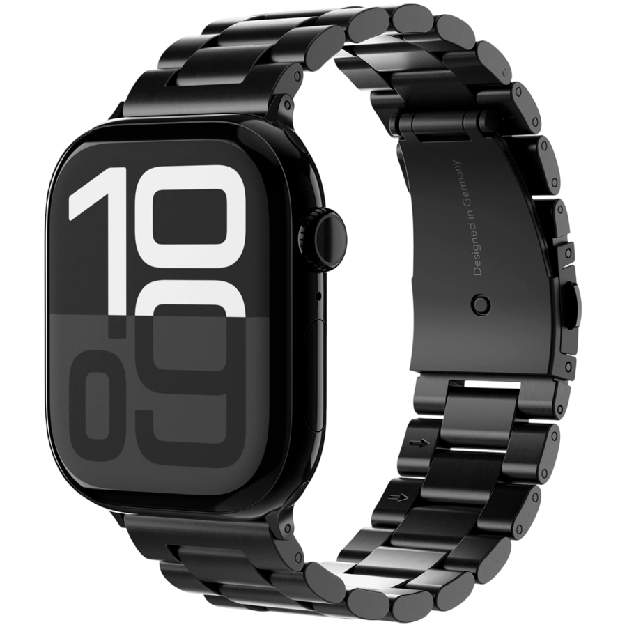 Link Bracelet 2 44, 45, 46, 49mm One Size, Black — VONMAHLEN