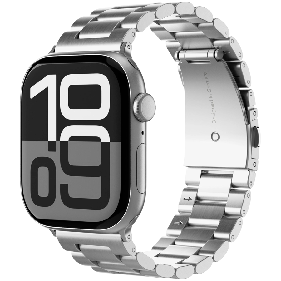 Link Bracelet 2 44, 45, 46, 49mm One Size, Silver — VONMAHLEN