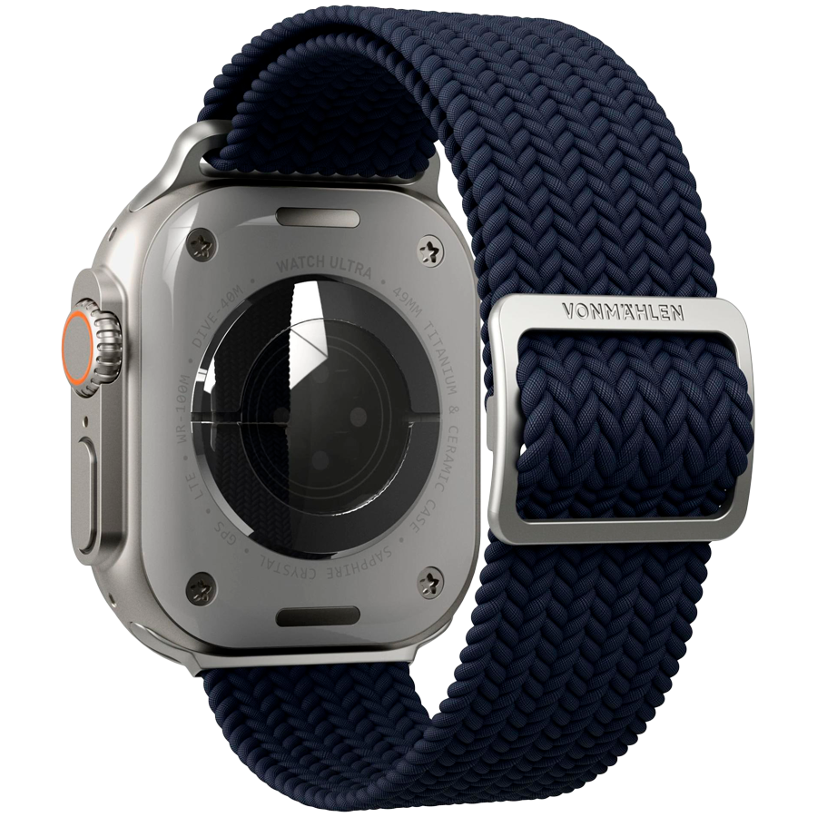 Woven Loop 40, 41, 42mm One Size, Navy — VONMAHLEN