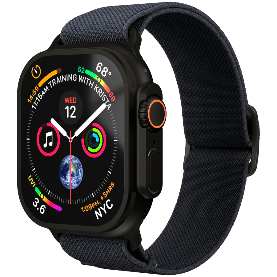 Classic Nylon Loop 44, 45, 46, 49mm One Size, Navy Black — VONMAHLEN