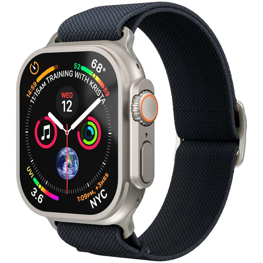 Classic Nylon Loop 44, 45, 46, 49mm One Size, Navy — VONMAHLEN