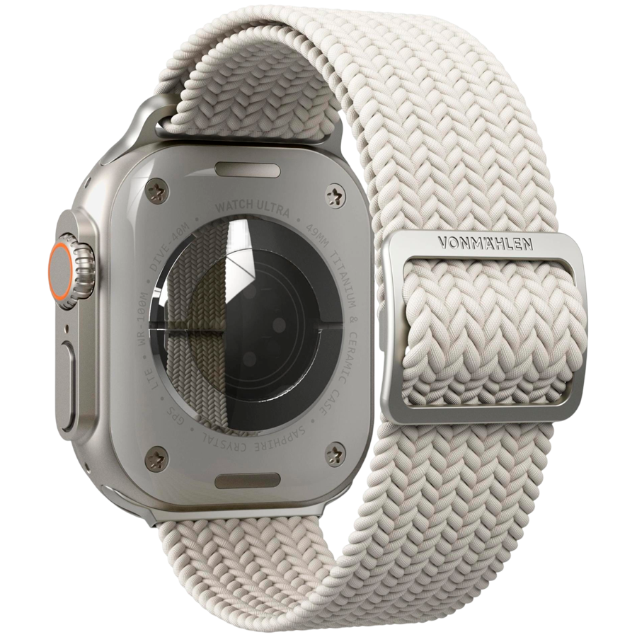 Woven Loop 40, 41, 42mm One Size, Cream — VONMAHLEN